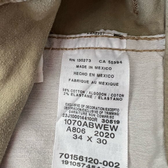 Wrangler Men’s Relaxed Fit Cargo Pants in khaki Color size W34x30L - Picture 4 of 6